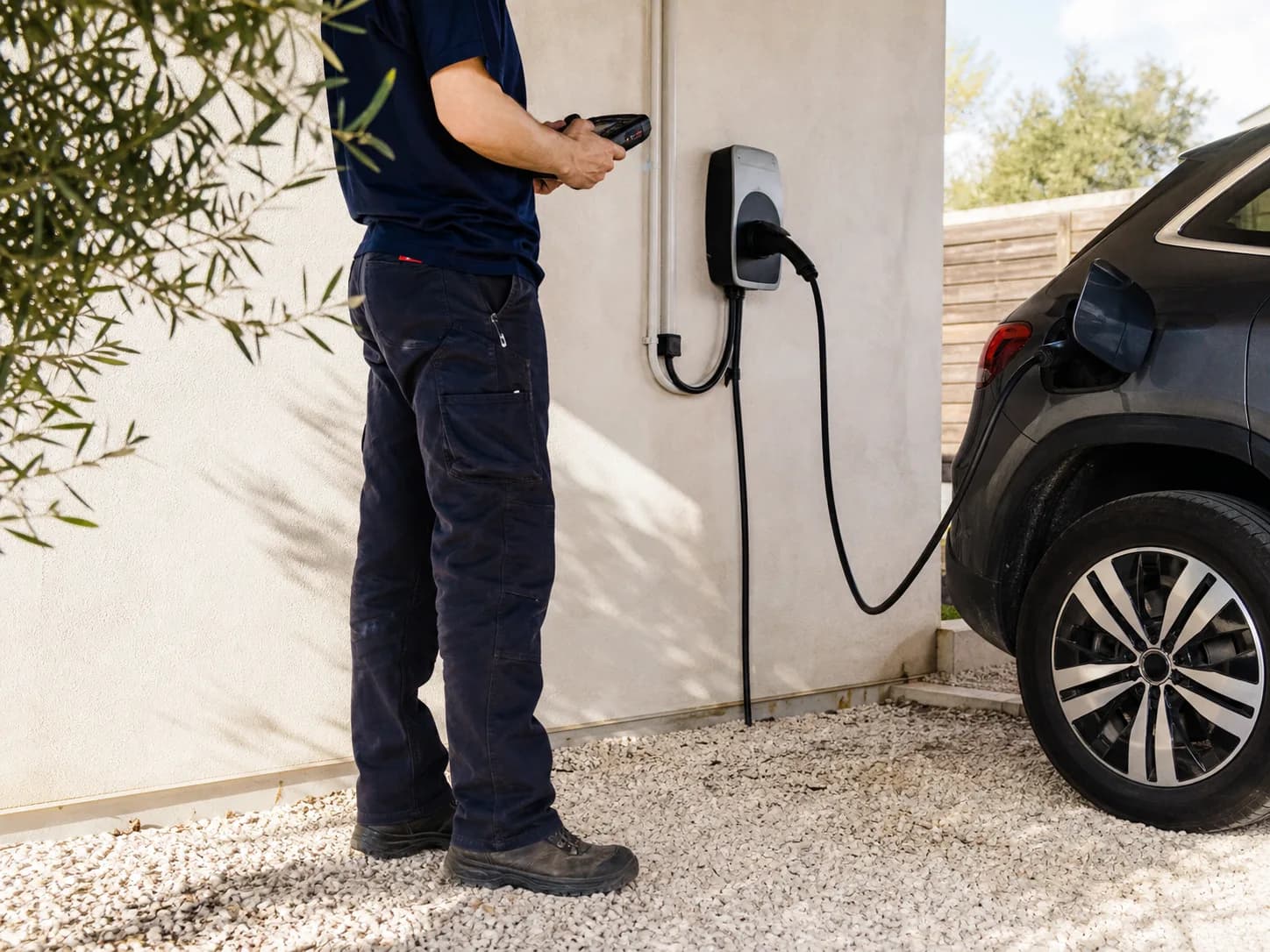 Contrôle d’une borne de recharge installée à domicile